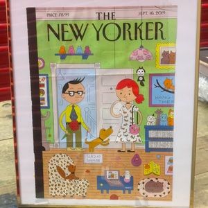 Framed New Yorker Magazine Cover “the first date”